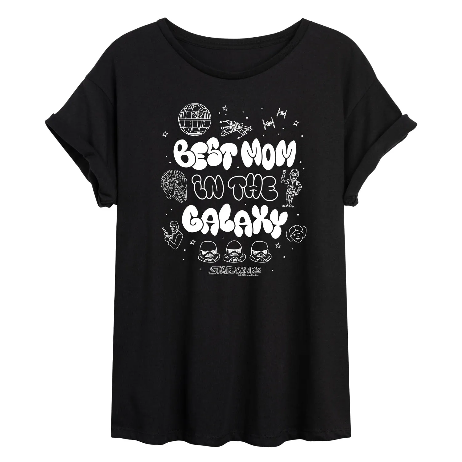 Star Wars - Best Mom in the Galaxy - Women's Oversized Tee sold by Zulily