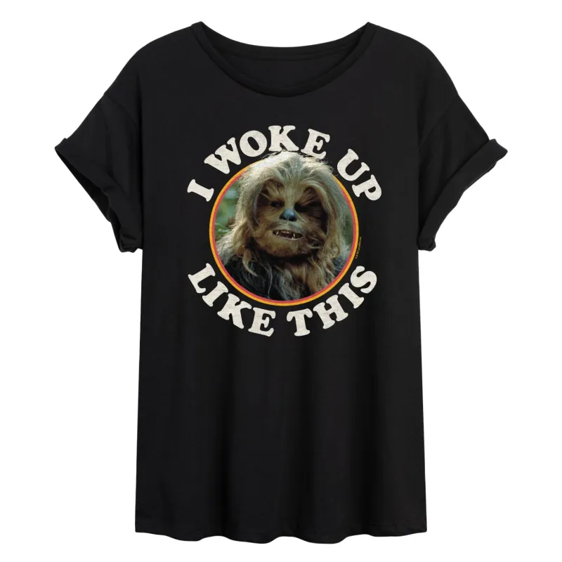 Star Wars - I Woke Up Like This Chewie - Women's Oversized Tee made by Star Wars