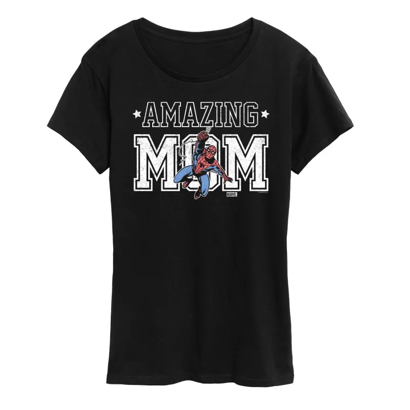 Marvel Spider-Man - Amazing Mom - Ladies Short Sleeve Graphic T-Shirt made by Marvel