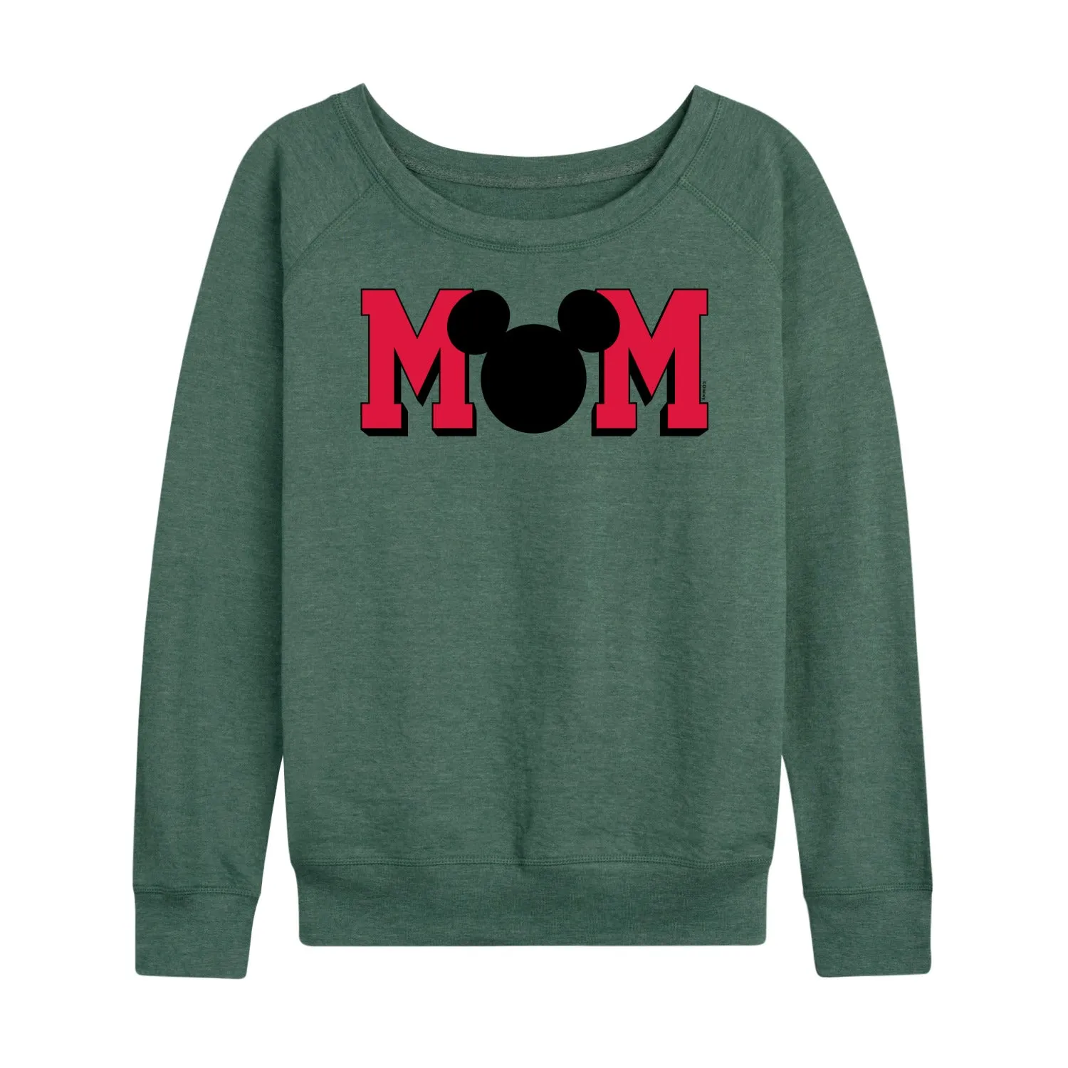 Mickey & Friends - Mom Mouse Silhouette - Women's Lightweight French Terry Long Sleeve Shirt sold by Zulily product image thumbnail 2