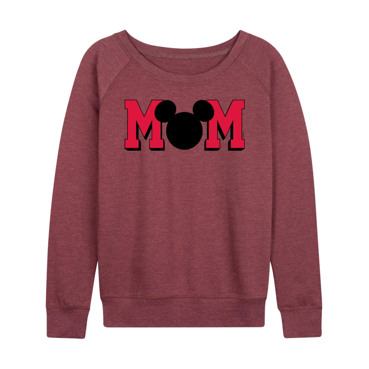 Mickey & Friends - Mom Mouse Silhouette - Women's Lightweight French Terry Long Sleeve Shirt sold by Zulily product image thumbnail 3