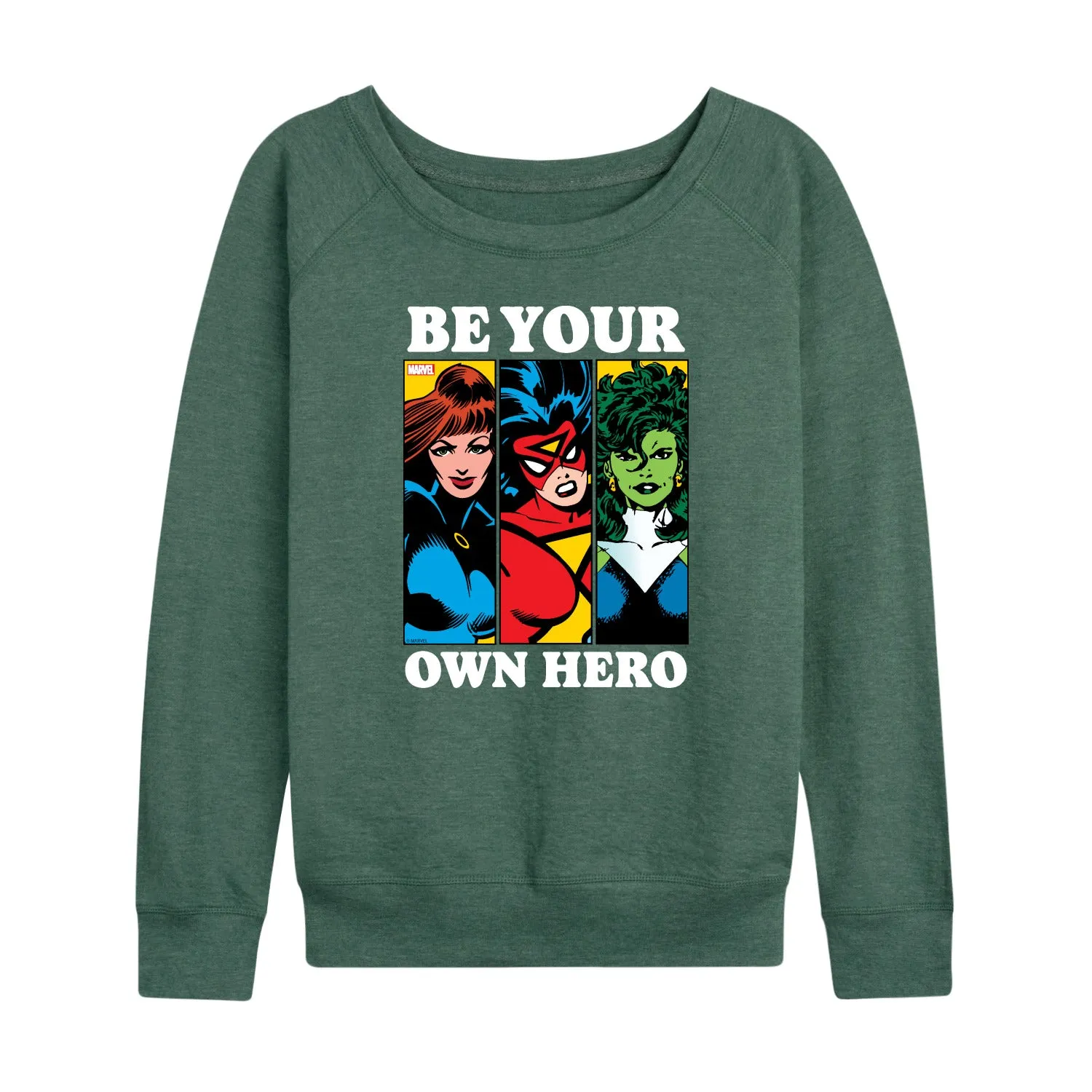 Marvel - Be Your Own Hero - Women's French Terry Pullover Long Sleeve Shirt sold by Zulily product image thumbnail 4