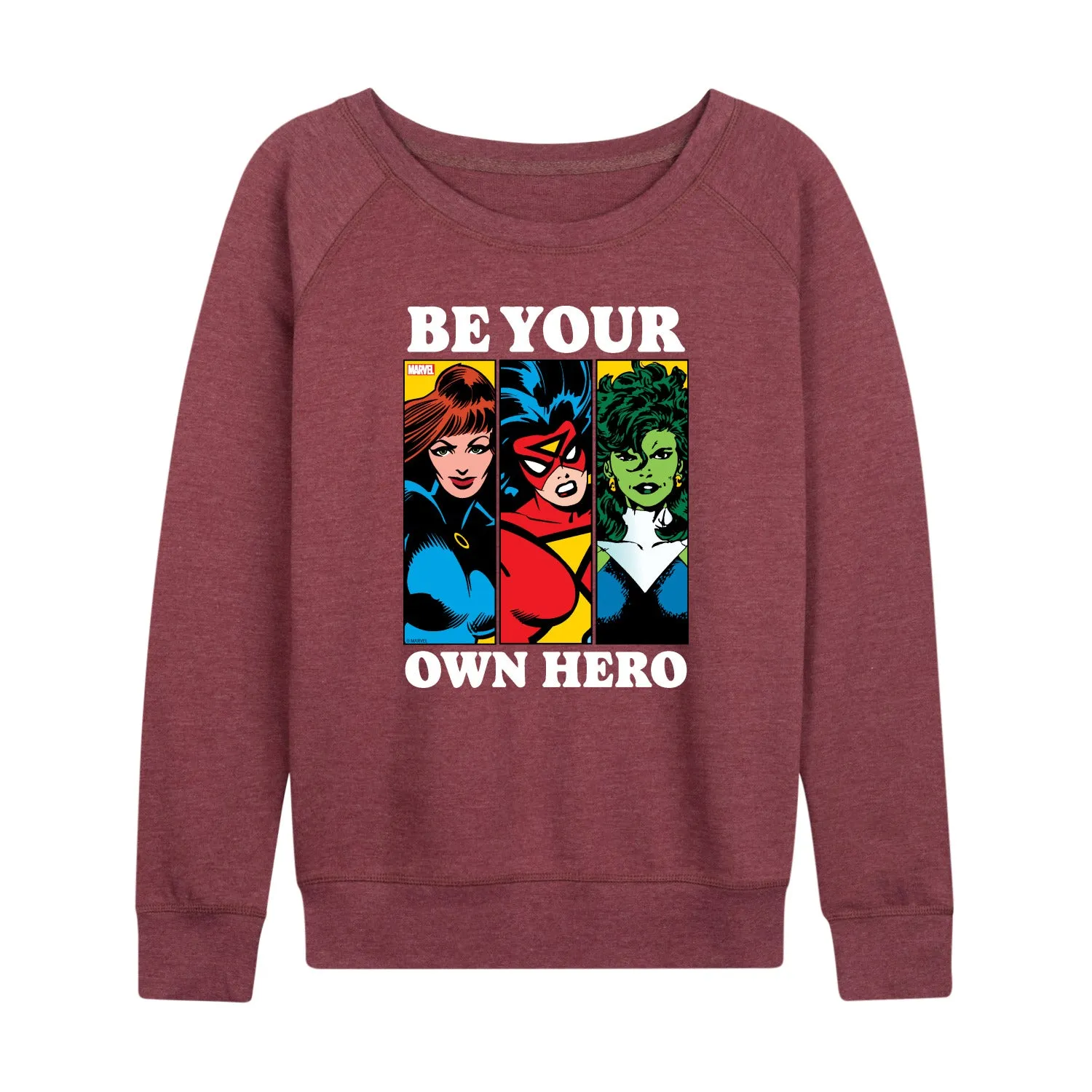 Marvel - Be Your Own Hero - Women's French Terry Pullover Long Sleeve Shirt sold by Zulily product image thumbnail 5