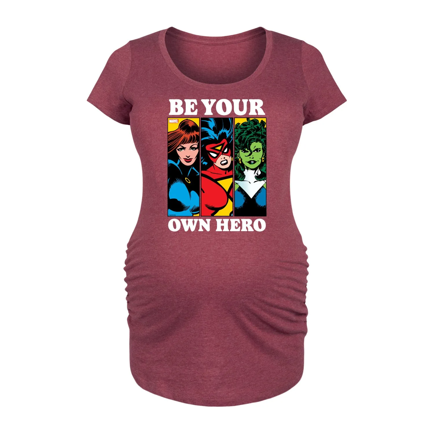 Marvel - Be Your Own Hero - Maternity Scoop Neck Graphic T-Shirt sold by Zulily product image thumbnail 4
