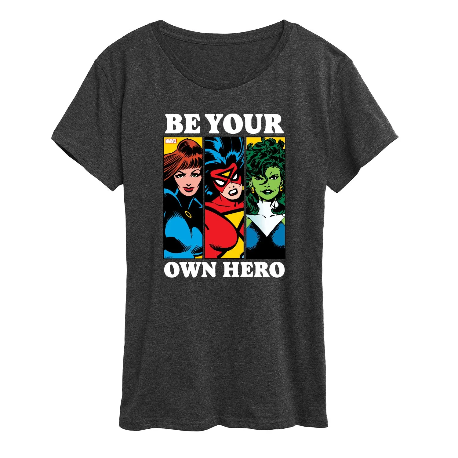 Marvel - Be Your Own Hero - Women's Short Sleeve Graphic T-Shirt sold by Zulily product image thumbnail 3