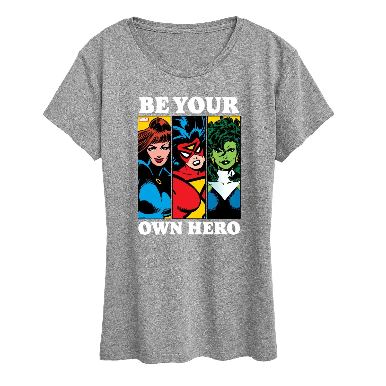 Marvel - Be Your Own Hero - Women's Short Sleeve Graphic T-Shirt sold by Zulily product image thumbnail 4