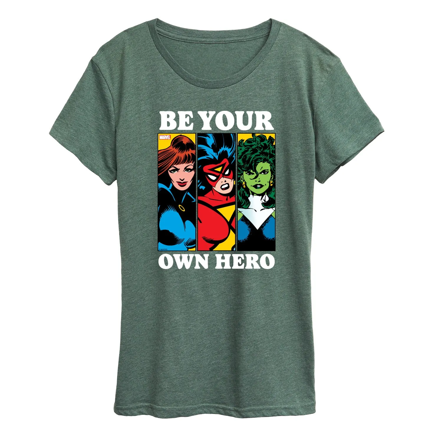 Marvel - Be Your Own Hero - Women's Short Sleeve Graphic T-Shirt sold by Zulily product image thumbnail 5