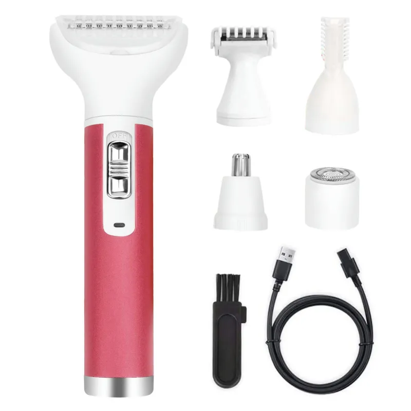 VYSN 5 In 1 Lady Electric Razor Painless Hair Removal Eyebrow Nose Cordless Shaver Set Rechargeable Hair Exfoliation For Bikini Line Arm Leg sold by Zulily