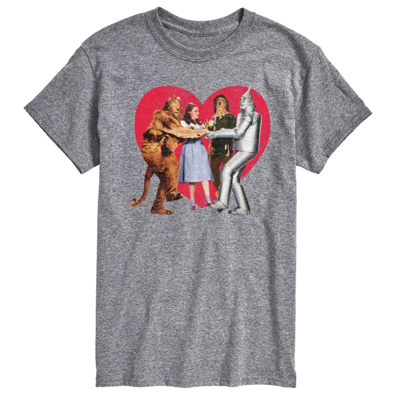 Wizard of Oz - Dorthy and Friends Photo Heart - Men's Short Sleeve Graphic T-Shirt made by Zulily