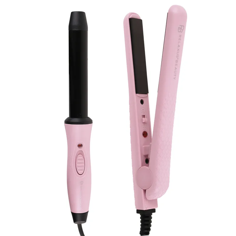 Relaxus Beauty Mini Straighten and Curl Styling Duo Set made by Zulily