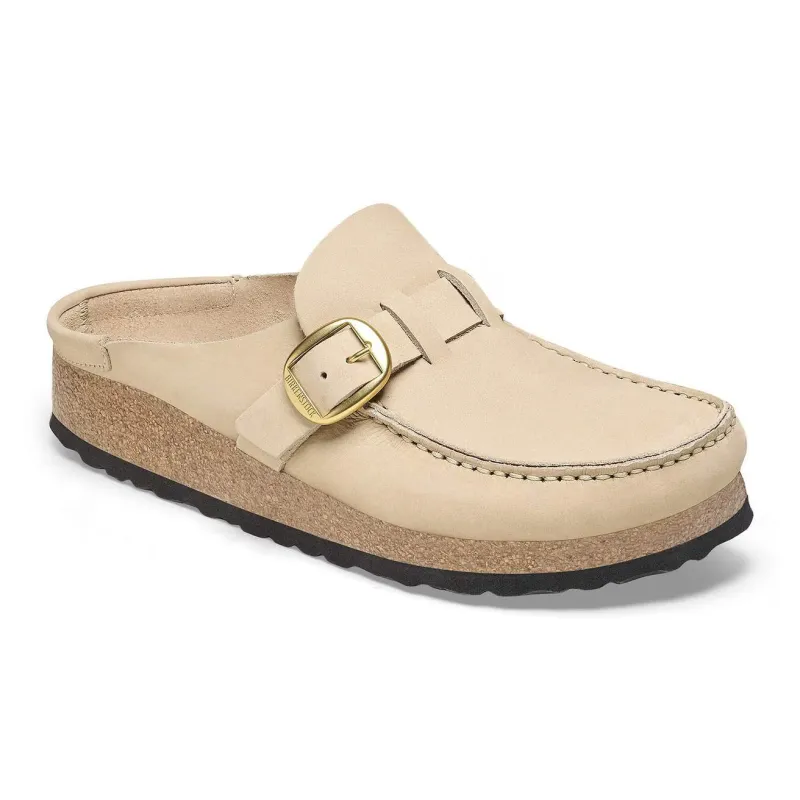 Birkenstock Unisex Buckley Nubuck Leather Sandcastle sold by Zulily