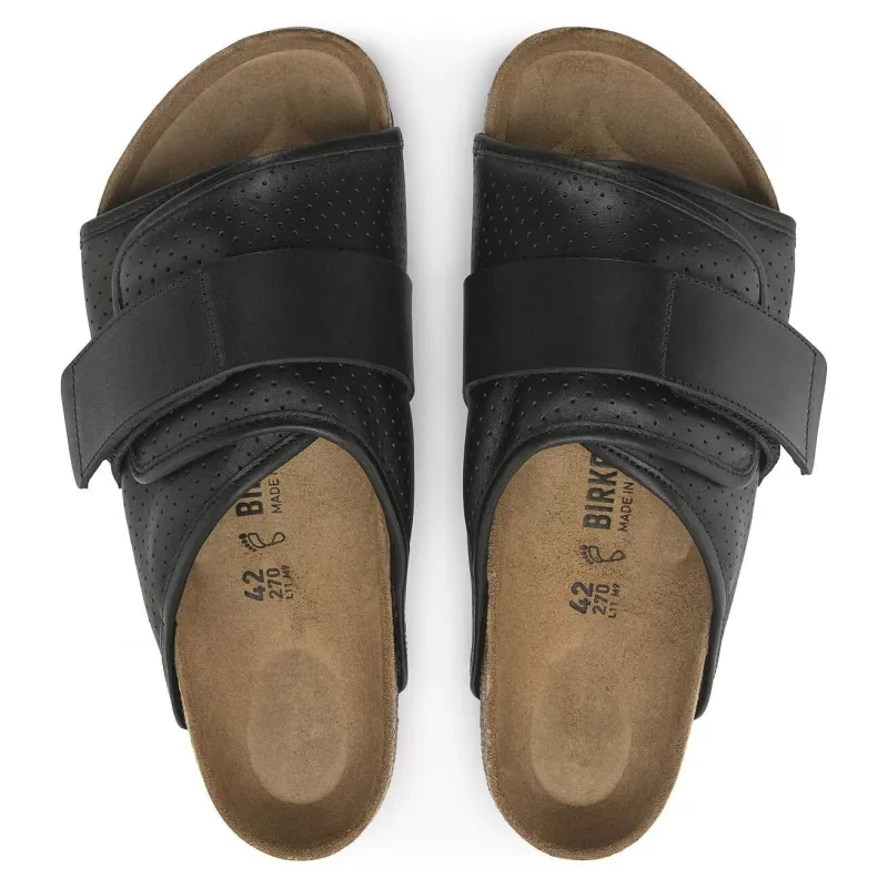 Birkenstock Unisex Kyoto Padded Natural Leather Puff Pack Black sold by Zulily