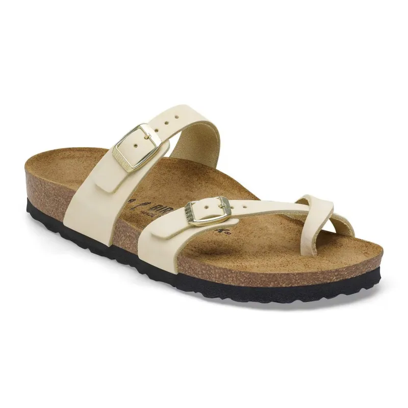 Birkenstock Unisex Mayari Nubuck Leather Ecru sold by Zulily
