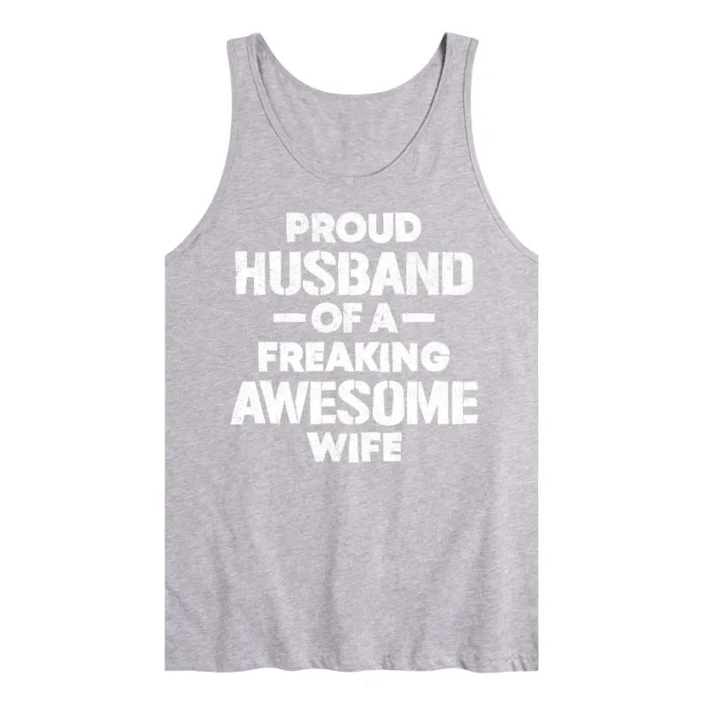 Instant Message - Proud Husband - Men's Sleeveless Graphic Tank sold by Zulily