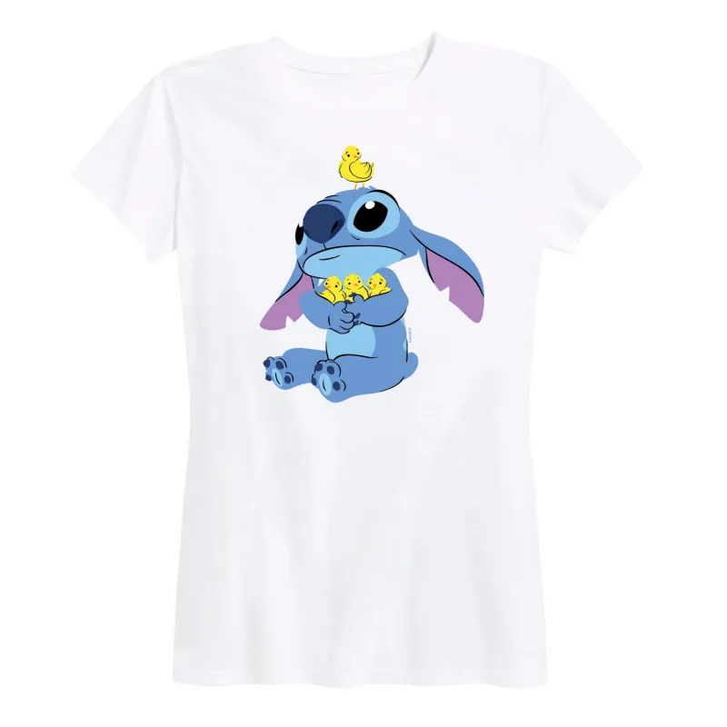 Lilo & Stitch - Stitch and Chicks - Women's Short Sleeve Graphic T-Shirt made by Zulily