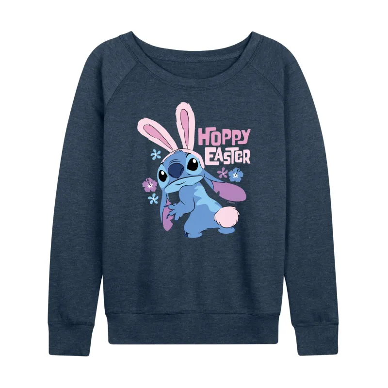 Lilo & Stitch - Hoppy Easter - Women's French Terry Long Sleeve Pullover made by Zulily