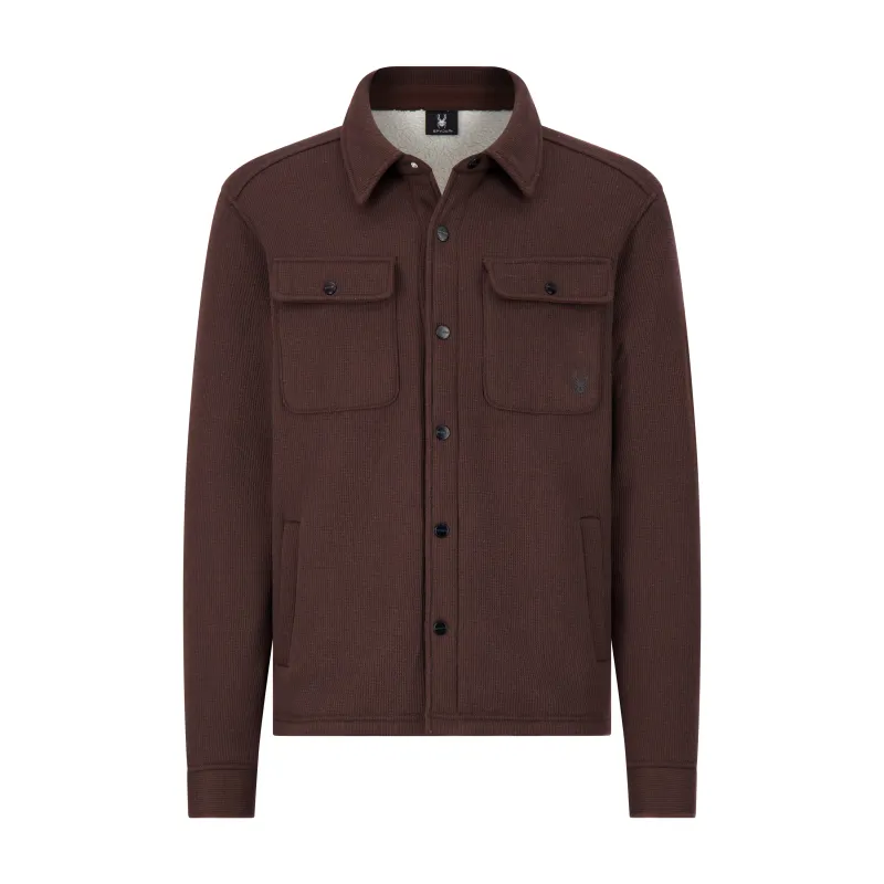 Spyder Men's Sherpa Shacket - Cocoa sold by Zulily