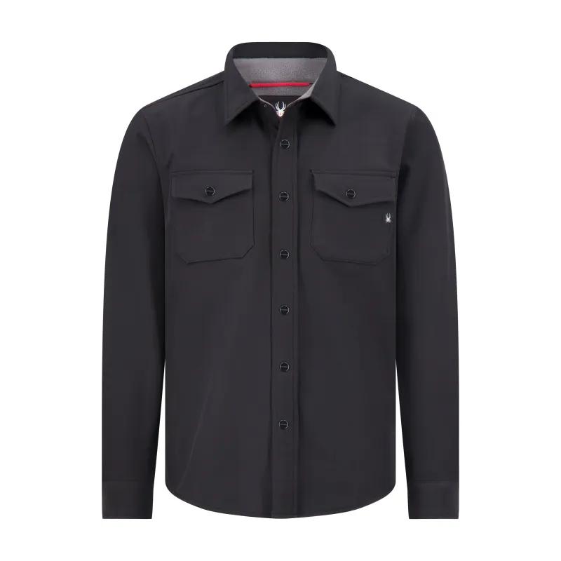 Spyder Men's Bonded Shirt Jacket - Black sold by Zulily