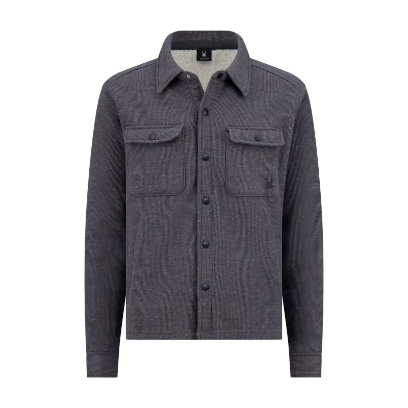 Spyder Men's Sherpa Shacket - Gunmetal made by Spyder