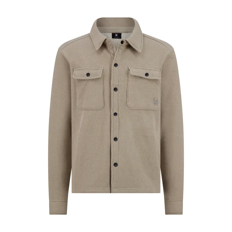 Spyder Men's Sherpa Shacket - Stone sold by Zulily
