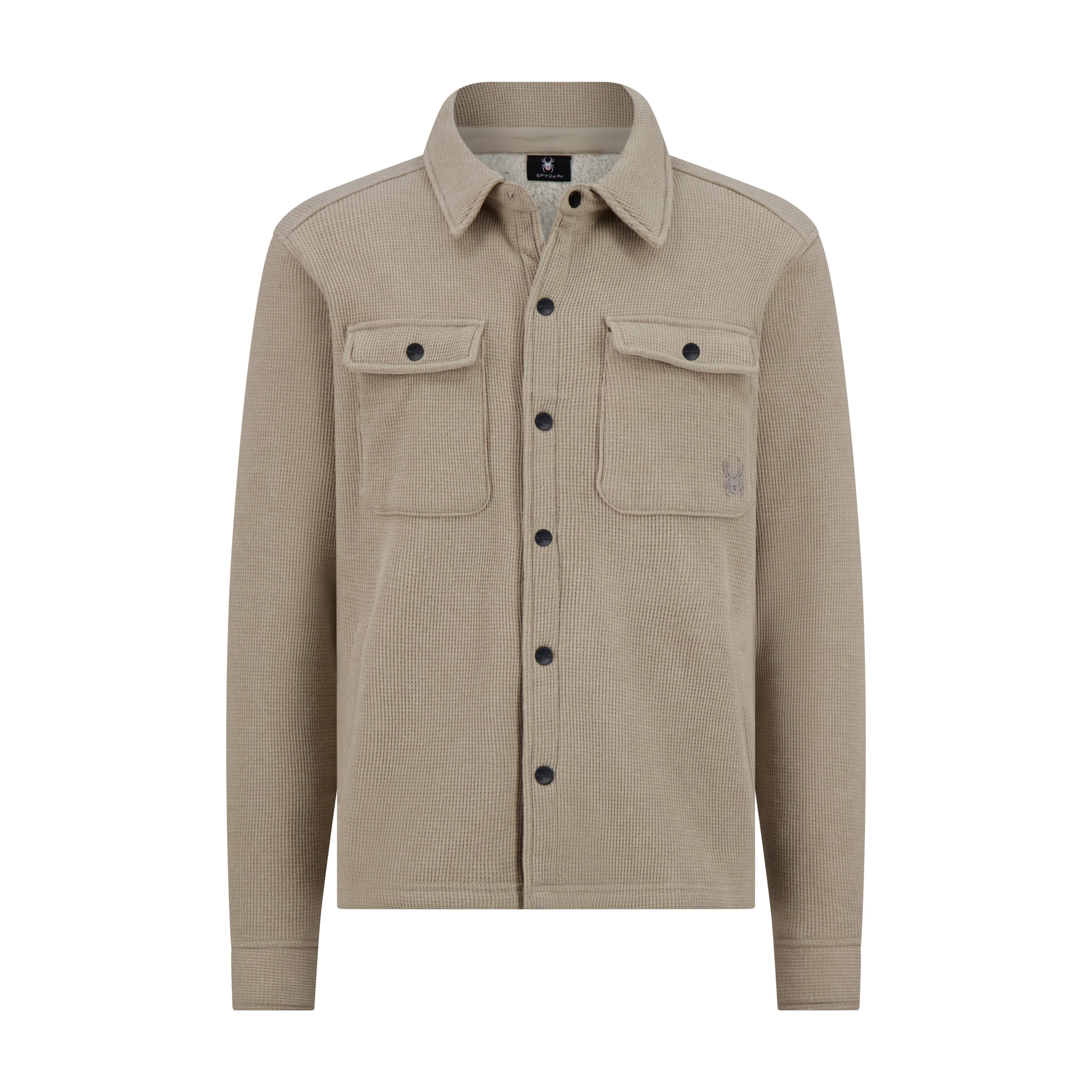 Spyder Men's Sherpa Shacket - Stone sold by Zulily