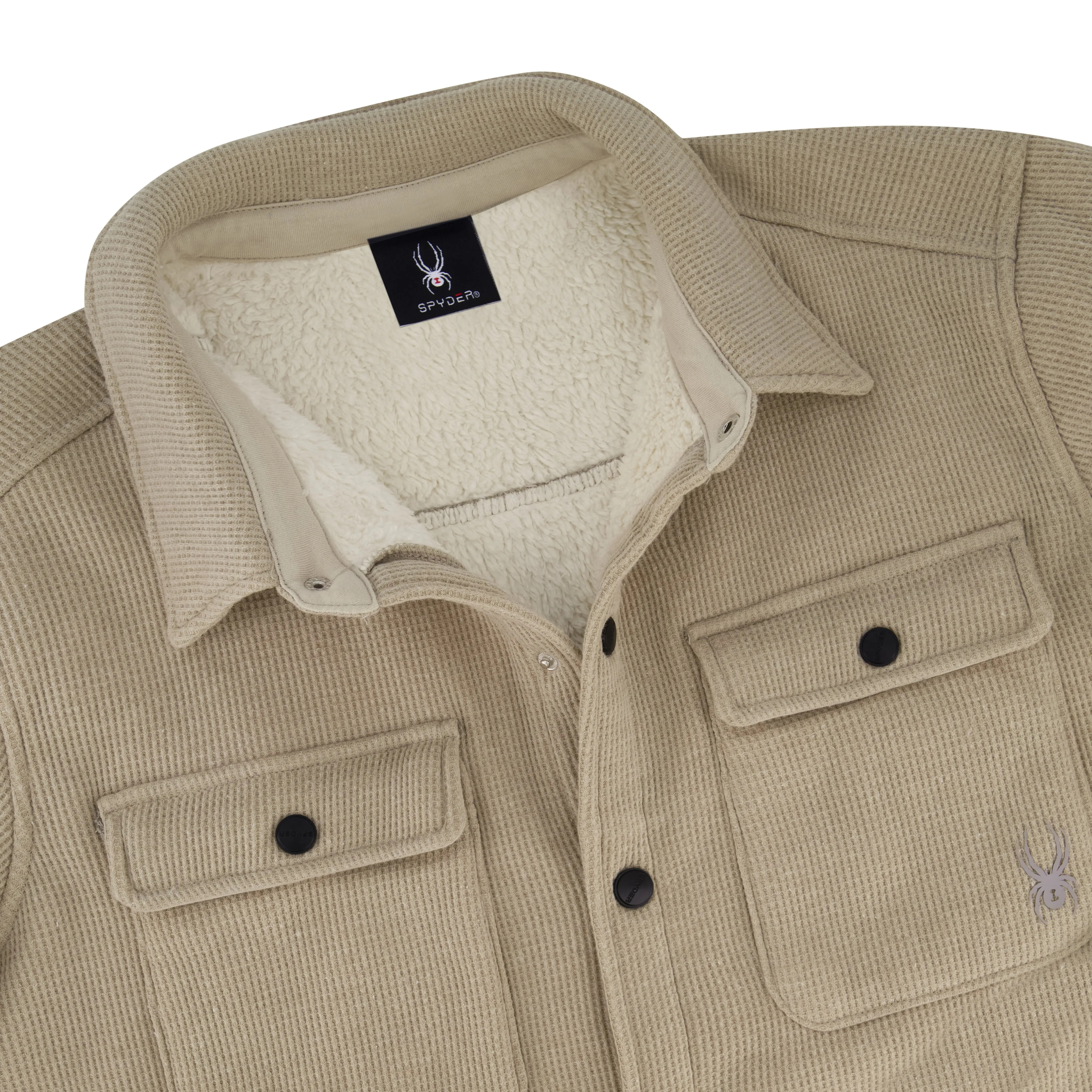 Spyder Men's Sherpa Shacket - Stone sold by Zulily product image thumbnail 5