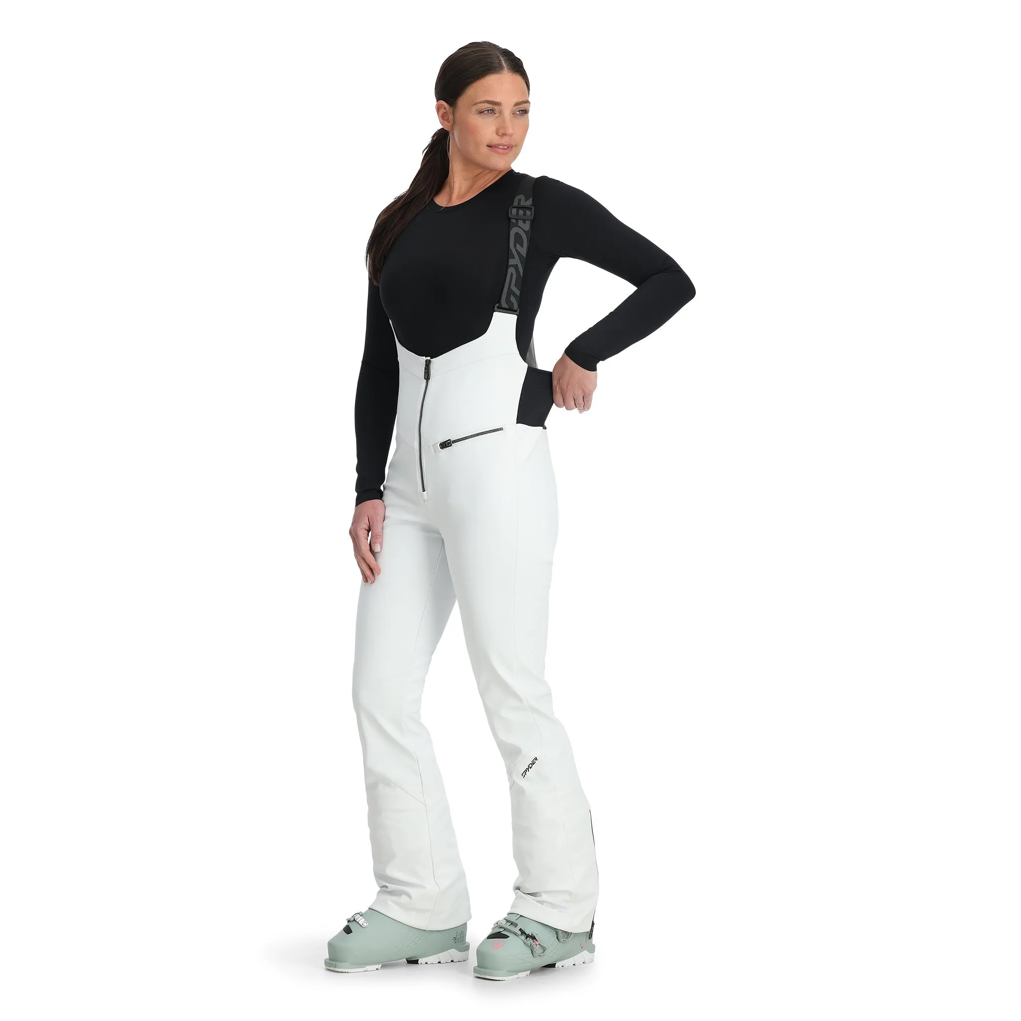 Spyder Women's Strutt Bibs - White sold by Zulily product image thumbnail 2