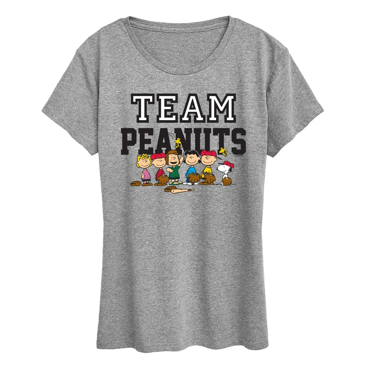 Peanuts - Baseball Team - Women's Short Sleeve Graphic T-Shirt sold by Zulily product image thumbnail 2