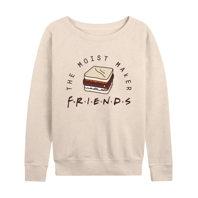 Friends - Moist Maker - Women's Lightweight French Terry Long Sleeve Shirt made by FRIENDS