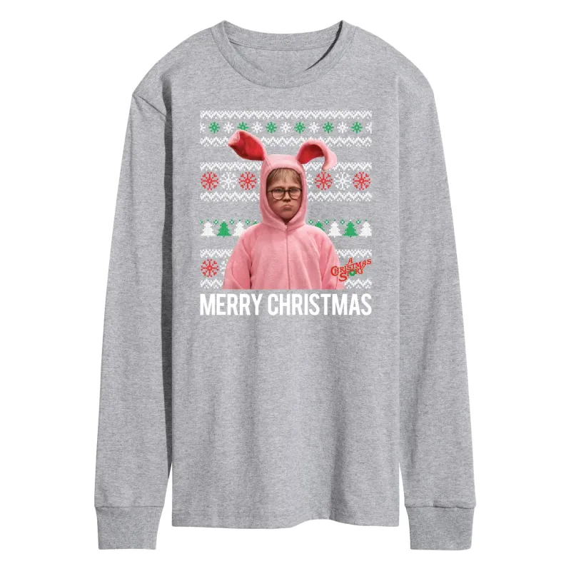 A Christmas Story - Merry Christmas - Men's Long Sleeve T-Shirt made by Zulily
