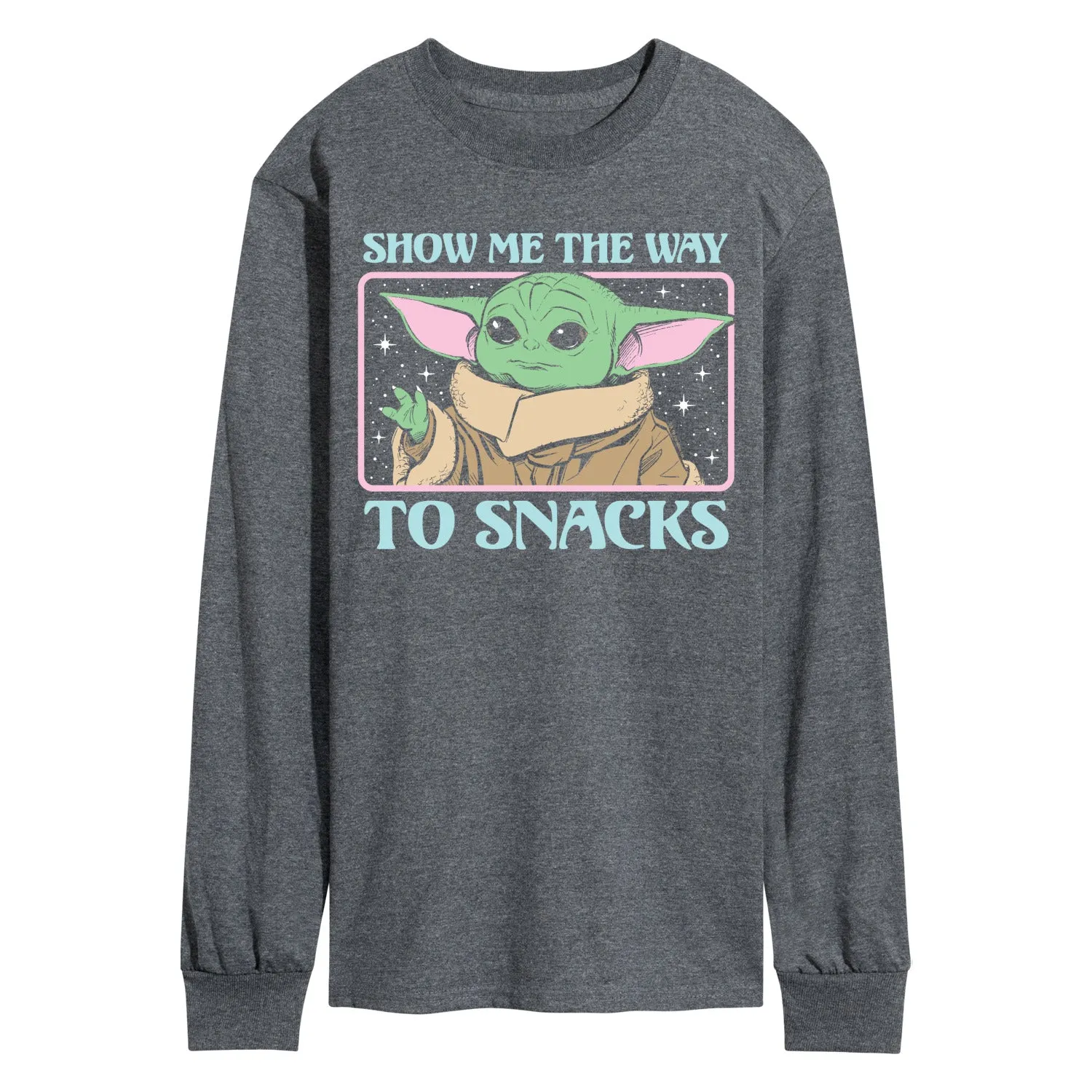 Star Wars - The Mandalorian Grogu The Way To Snacks - Men's Long Sleeve Graphic T-Shirt sold by Zulily product image thumbnail 2