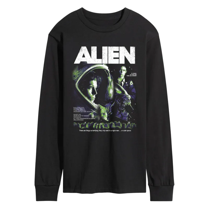 Alien - Collage - Men's Long Sleeve Graphic T-Shirt sold by Zulily
