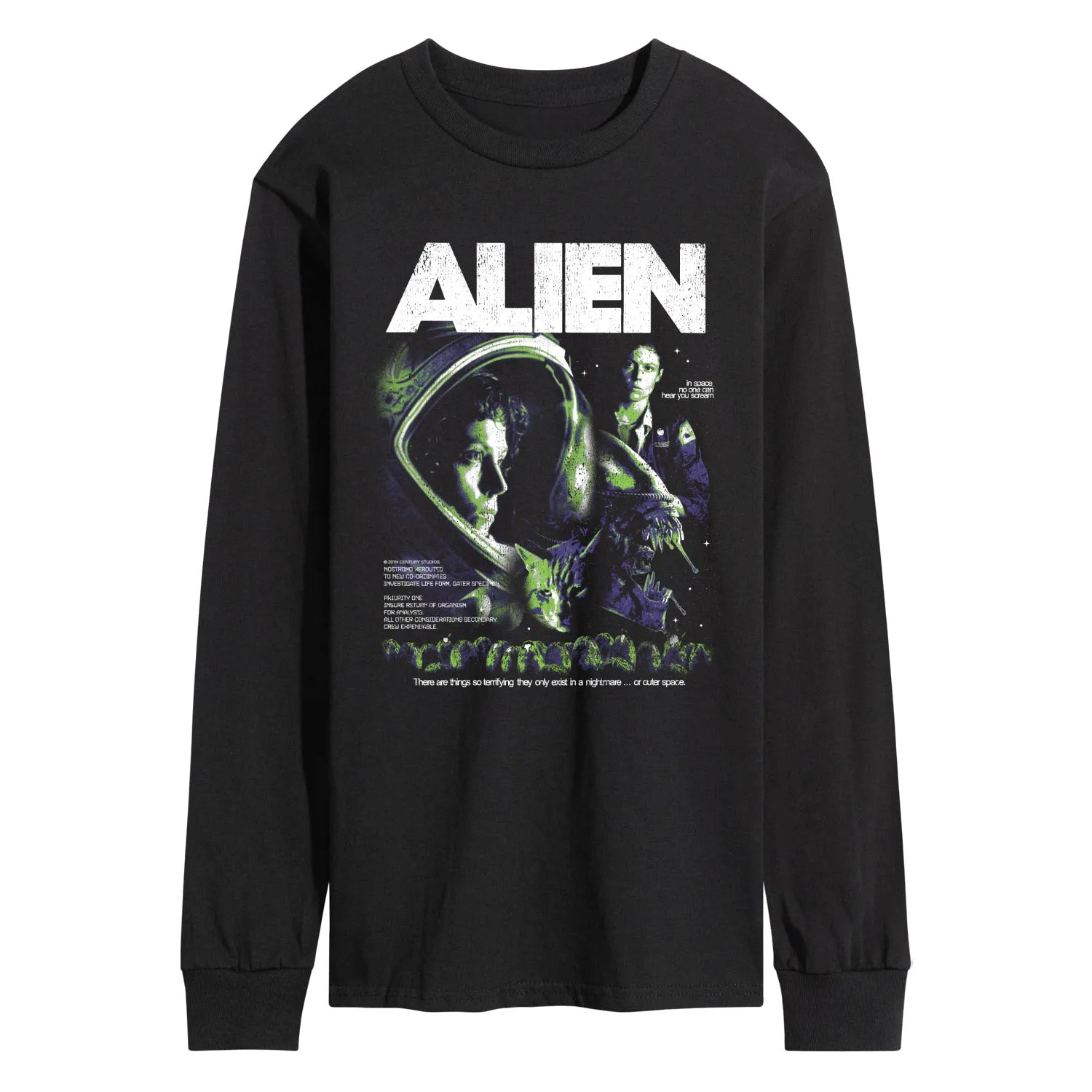 Alien - Collage - Men's Long Sleeve Graphic T-Shirt sold by Zulily