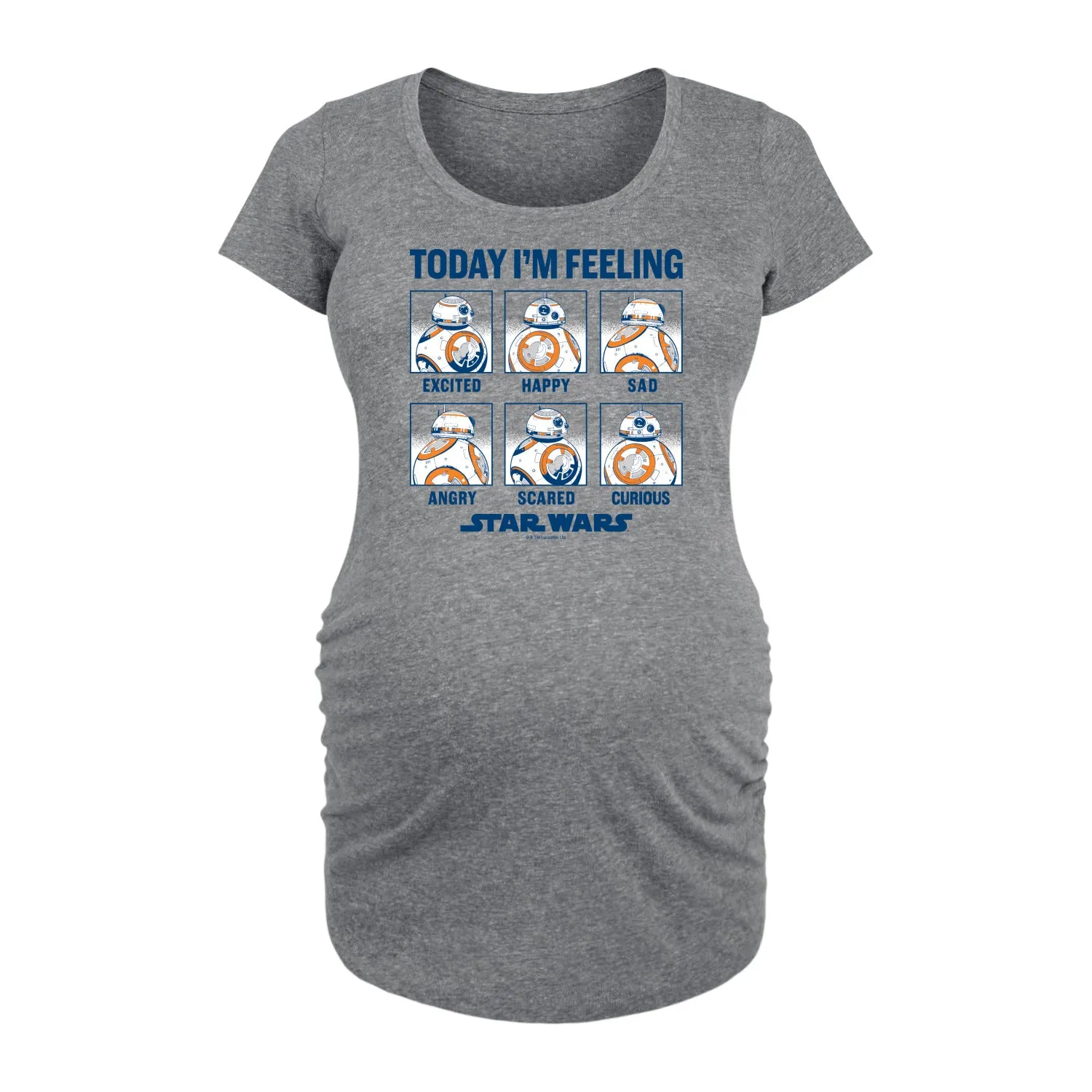 The Force Awakens - BB8 Moods - Maternity Scoop Neck Tee sold by Zulily
