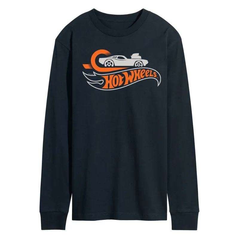 Hot Wheels - Loop And Car Logo - Men's Long Sleeve T-Shirt sold by Zulily
