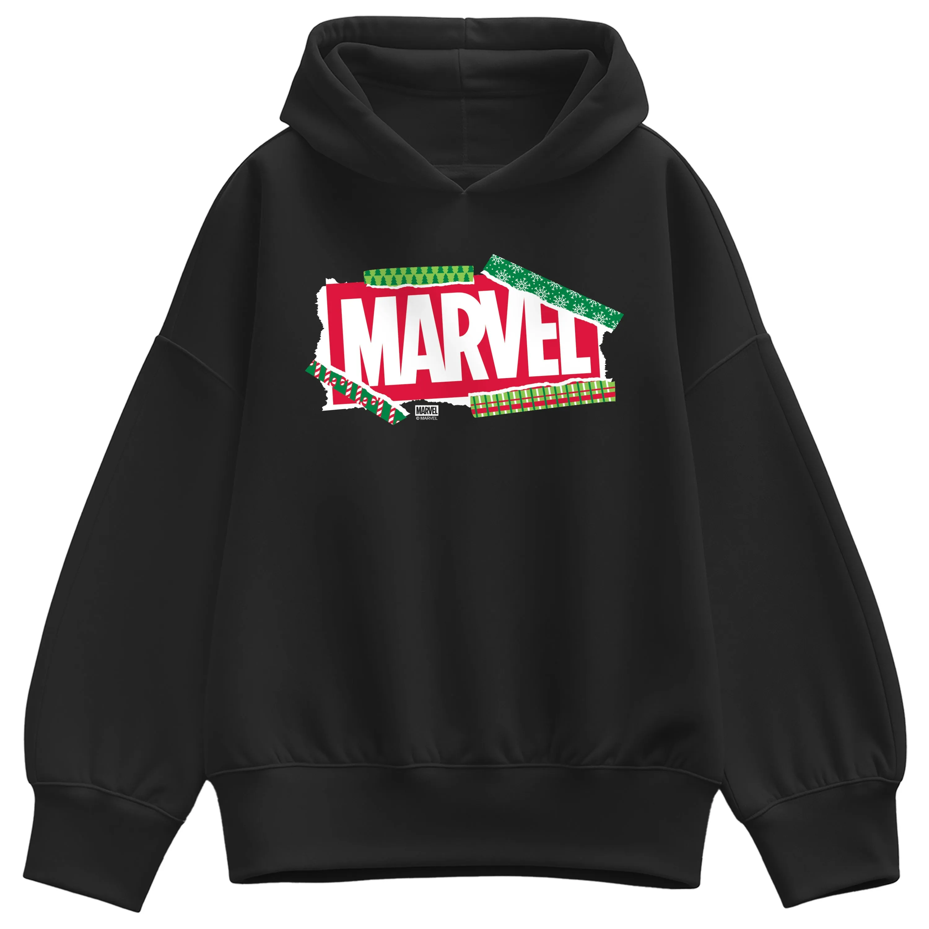 Marvel - Logo Paper - Ladies Oversized Fleece Hoodie Sweatshirt sold by Zulily