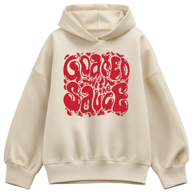 Instant Message - Goated With the Sauce - Women's Oversized Fleece Hoodie Sweatshirt sold by Zulily