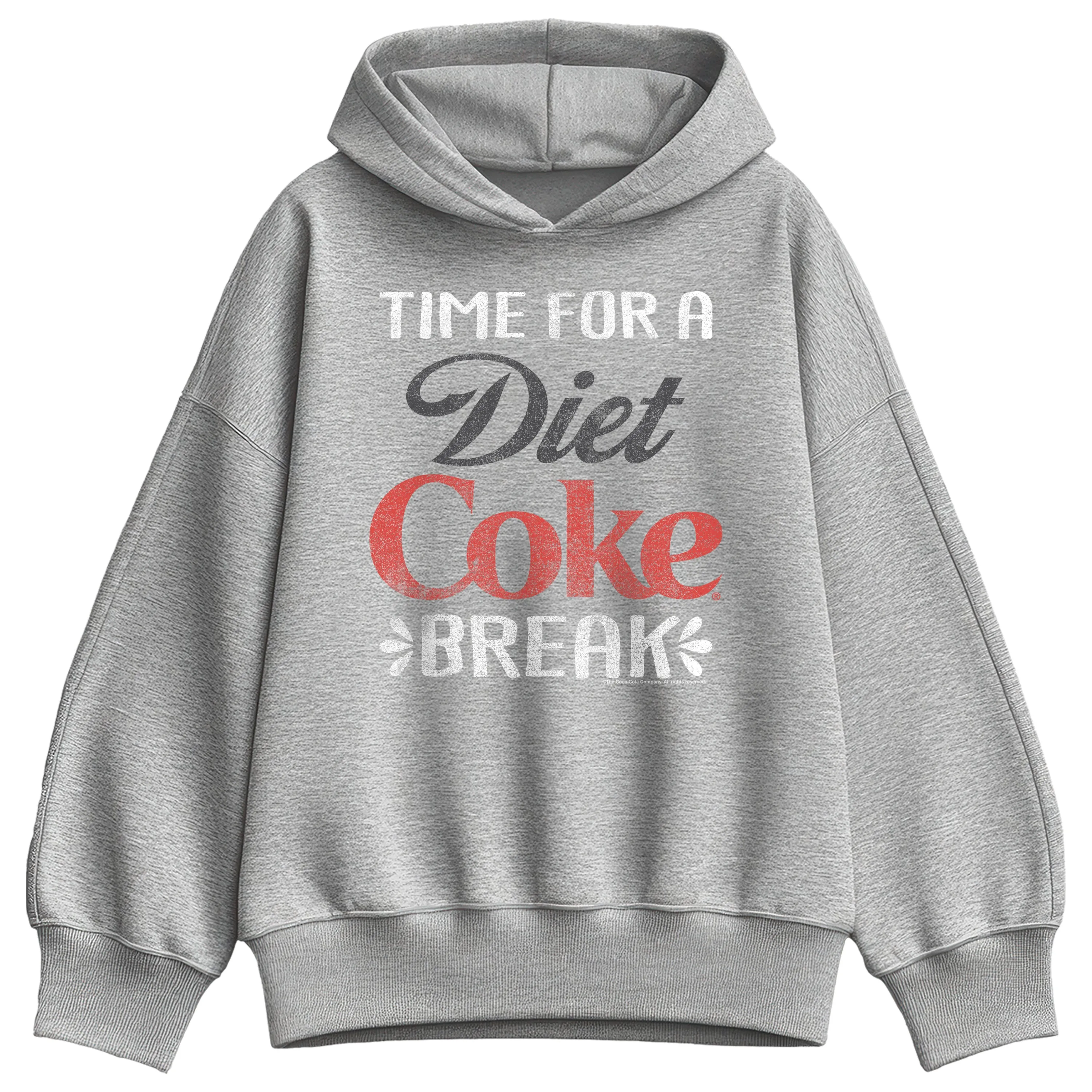 Coca-Cola - Diet Coke Break - Ladies Oversized Fleece Hoodie Sweatshirt sold by Zulily