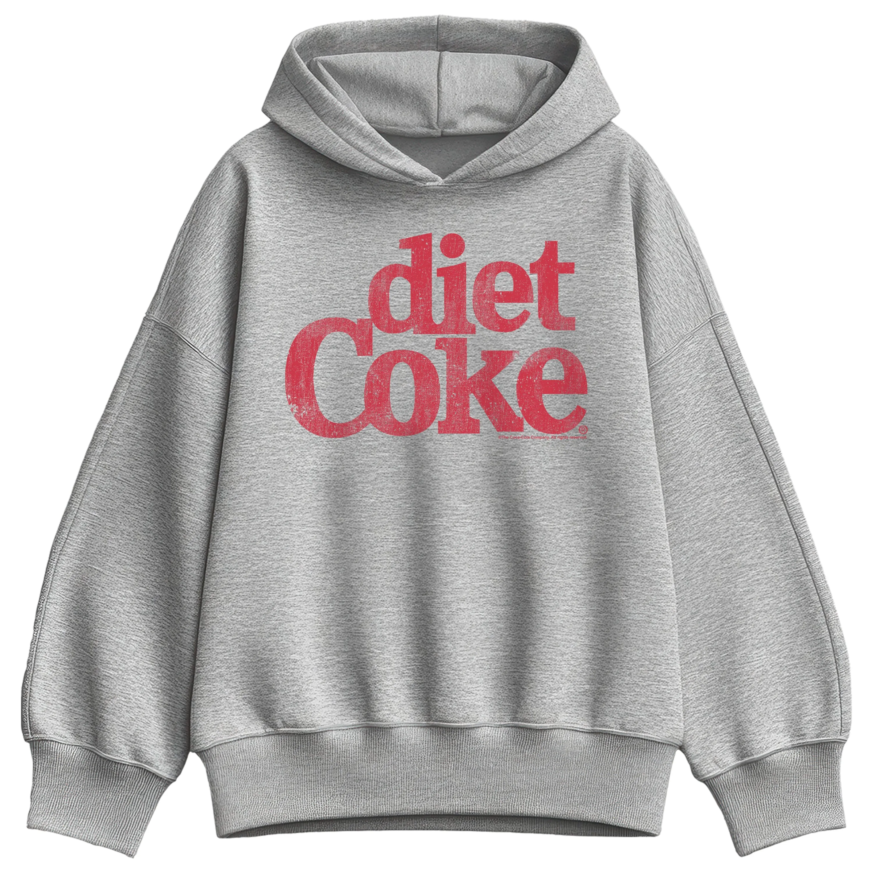 Coca-Cola - Diet Coke Logo - Ladies Oversized Fleece Hoodie Sweatshirt sold by Zulily