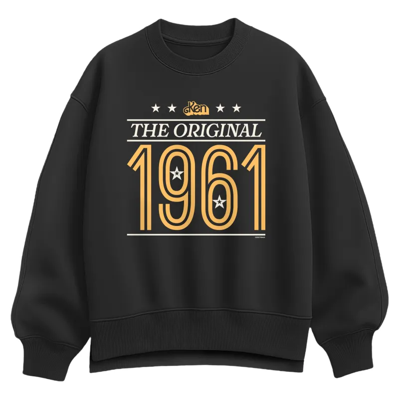 Barbie - Ken Collegiate Prep Alt - Women's Oversized Fleece Crew Sweatshirt made by Barbie