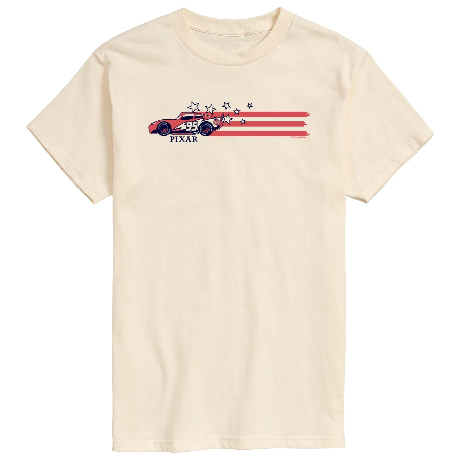 Cars - Lightning McQueen Stars and Stripes - Men's Short Sleeve Graphic T-Shirt sold by Zulily product image thumbnail 2
