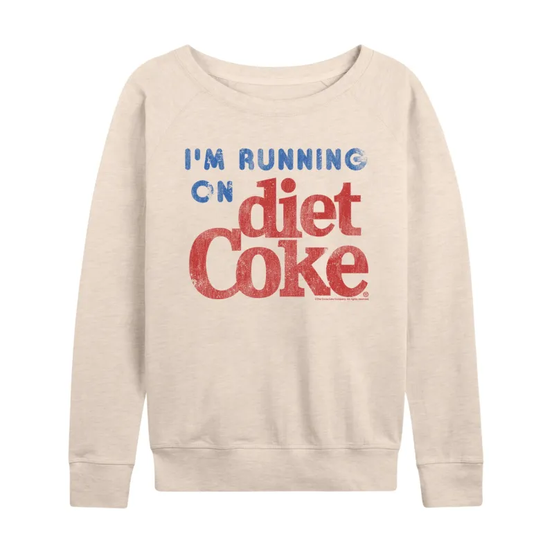 Diet Coke - I'm Running on Diet Coke - Women's French Terry Long Sleeve Pullover made by Zulily
