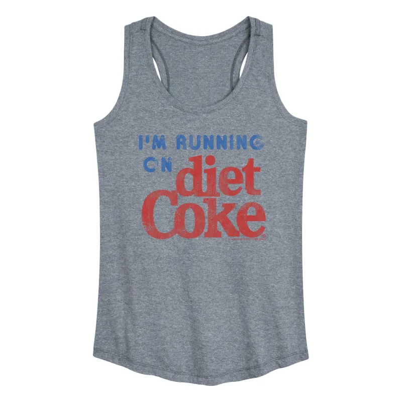 Diet Coke - I'm Running on Diet Coke - Women's Racerback Graphic Tank sold by Zulily