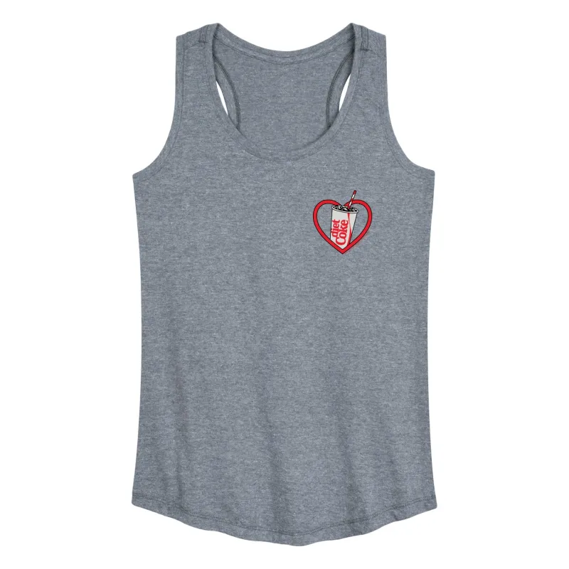 Diet Coke - Heart - Women's Racerback Graphic Tank sold by Zulily