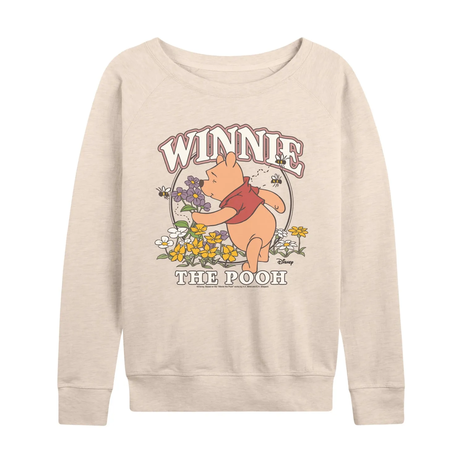 Winnie The Pooh - Natural Winnie - Women's French Terry Long Sleeve Pullover sold by Zulily product image thumbnail 2