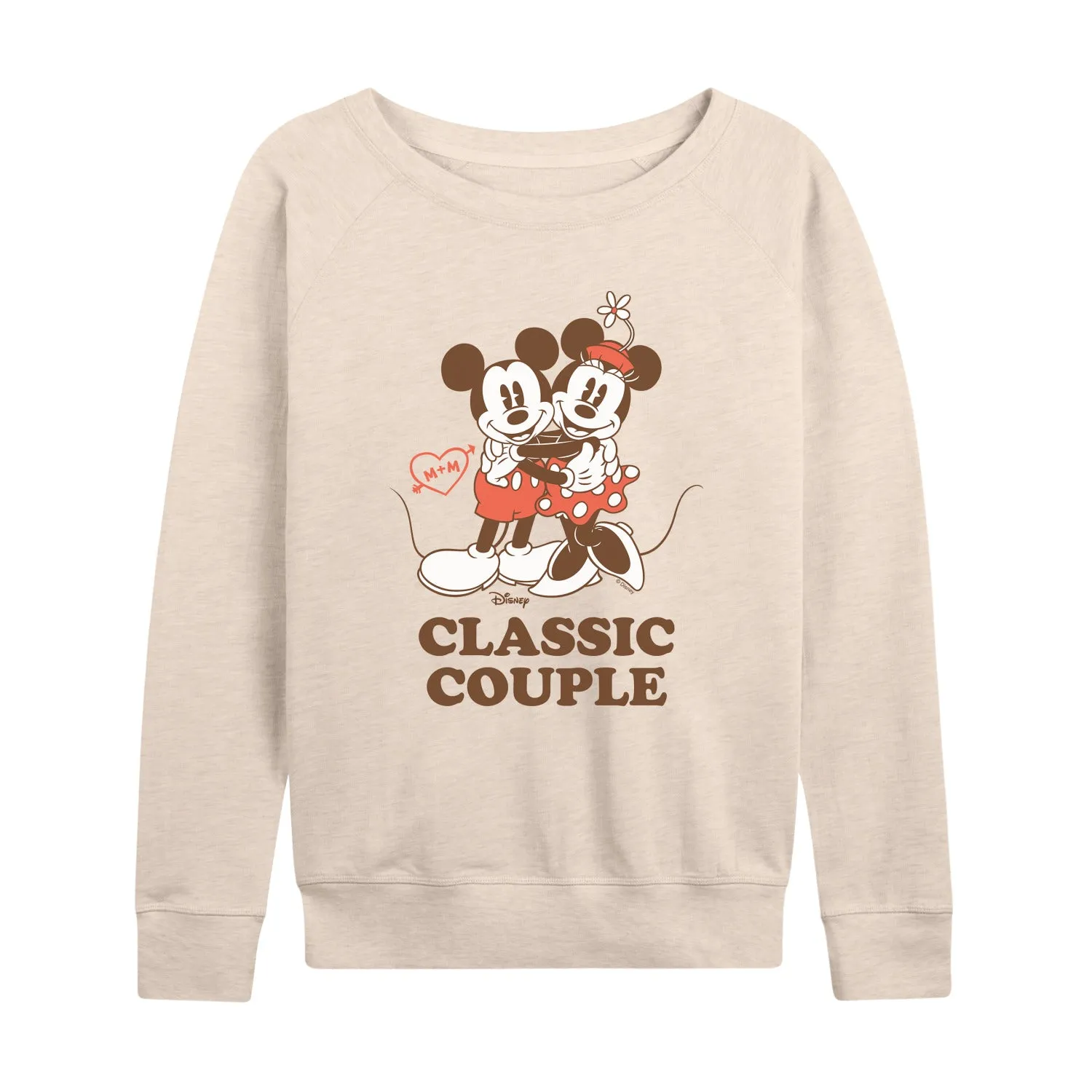 Disney - Classic Couple - Women's French Terry Long Sleeve Pullover sold by Zulily