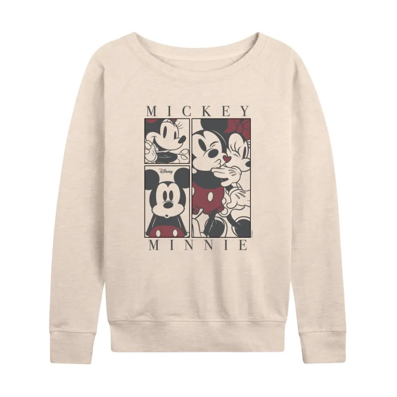 Disney - Minnie Mickey - Women's French Terry Long Sleeve Pullover sold by Zulily