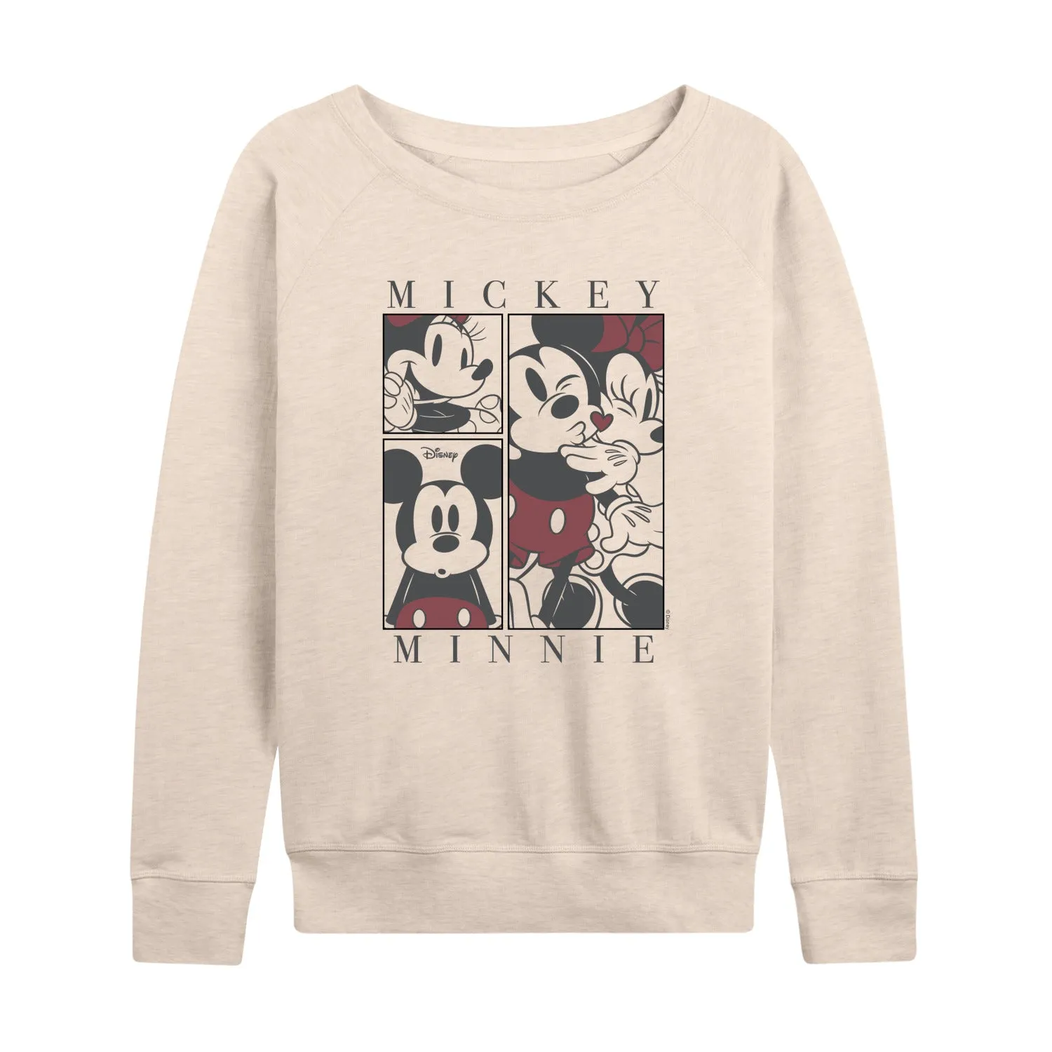 Disney - Minnie Mickey - Women's French Terry Long Sleeve Pullover sold by Zulily