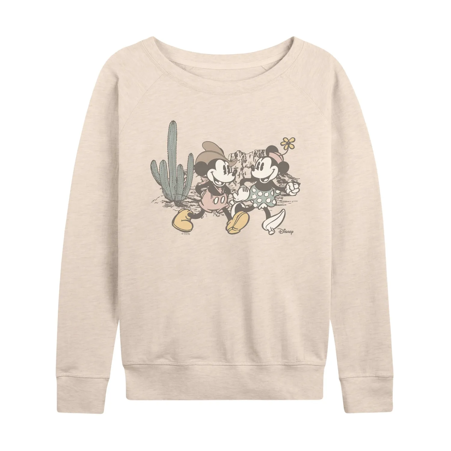 Disney - The Desert Mickey Mouse - Women's French Terry Long Sleeve Pullover sold by Zulily