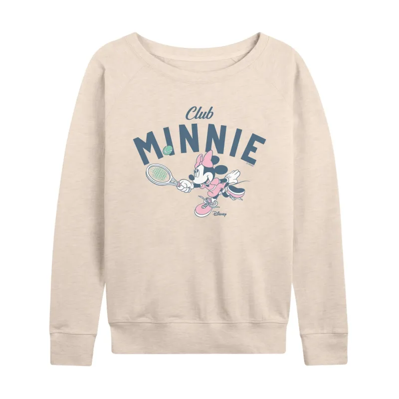 Disney - Club Minnie - Women's French Terry Long Sleeve Pullover made by Disney